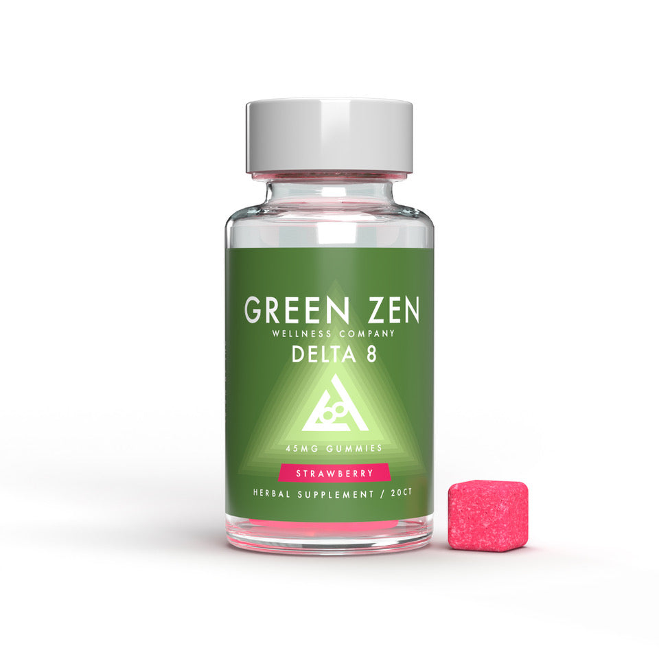 Green Zen Delta 8 Gummies 45mg - 20 Count