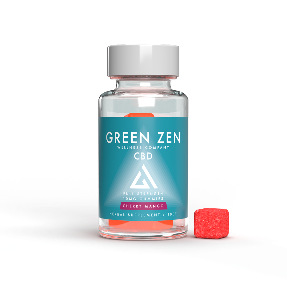 Green Zen CBD Gummies Full Spectrum 10mg - 20 Count