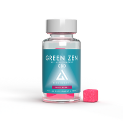 Green Zen CBD Gummies 25mg - 20 Count